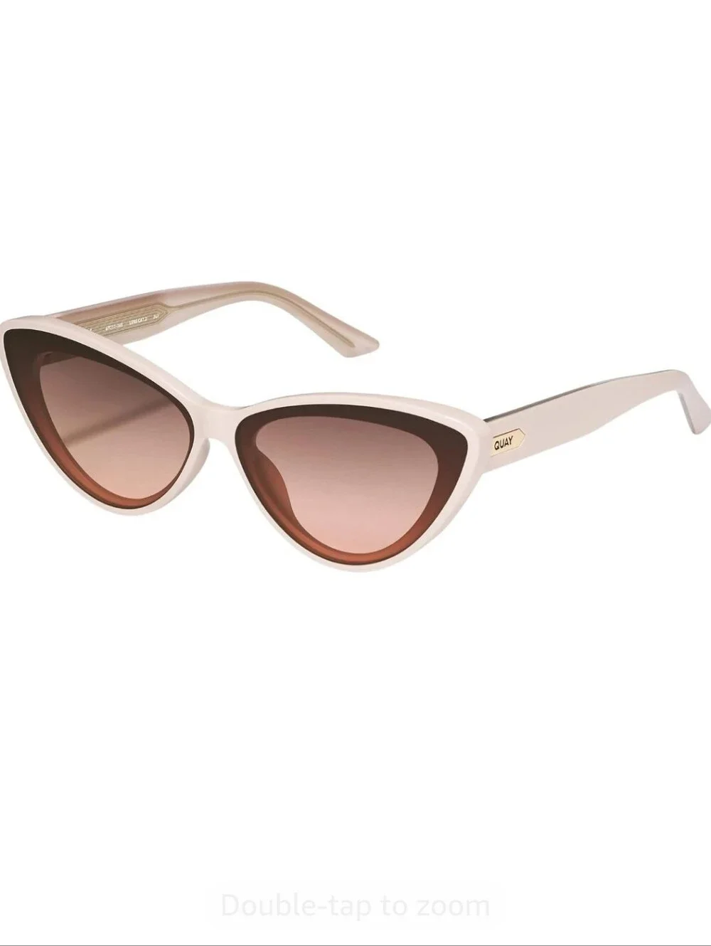 QUAY Tempted Sunglasses - Champagne/Brown Fawn